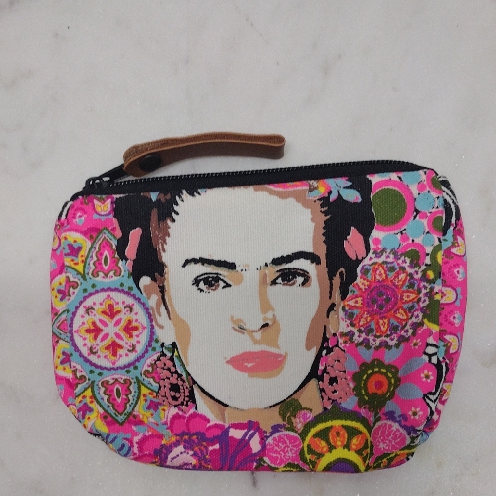 Colorful Lumily " Good Fashion, Good Karma" Patterned Women's Zipper Pouch Bag